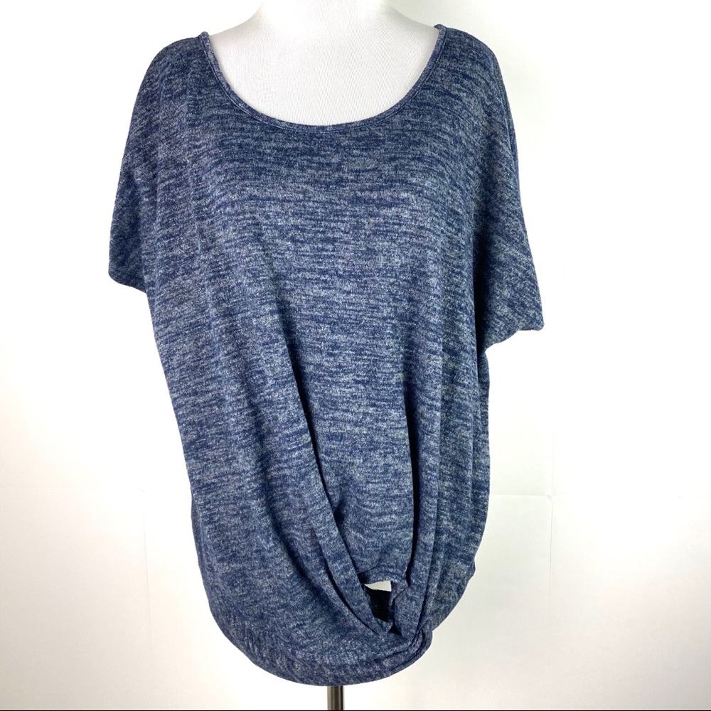Siren Lily Knotted Front Knit Top 3X